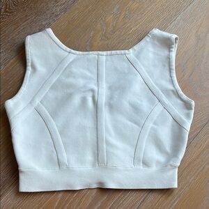 BCBGMaxAzria Fenella Crop Top in Gardenia